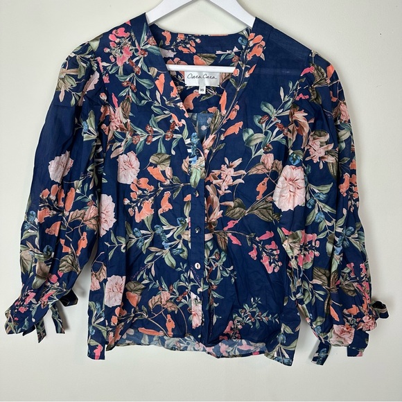 Cara Cara Win Floral Top Blouse - Picture 5 of 11